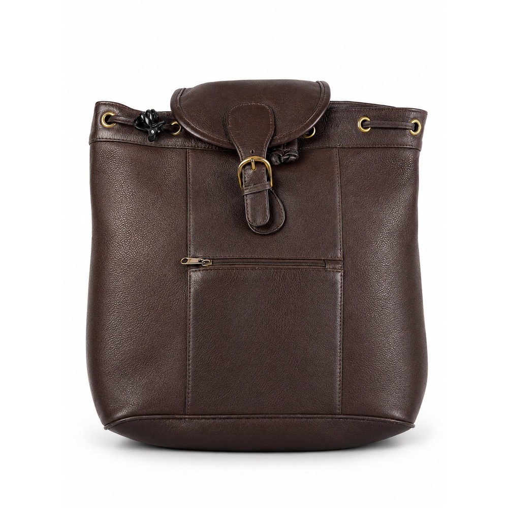Boulder Ridge Vintage Y2K Brown Boho Pebbled Leather Backpack Bag